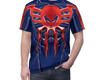 Disfraz de Spiderman 2099, cosplay de Miguel O'Hara, camiseta de Spider-Man, trajes de superhéroe, regalo para cosplayers, cosplay de videojuegos, fiesta de Halloween