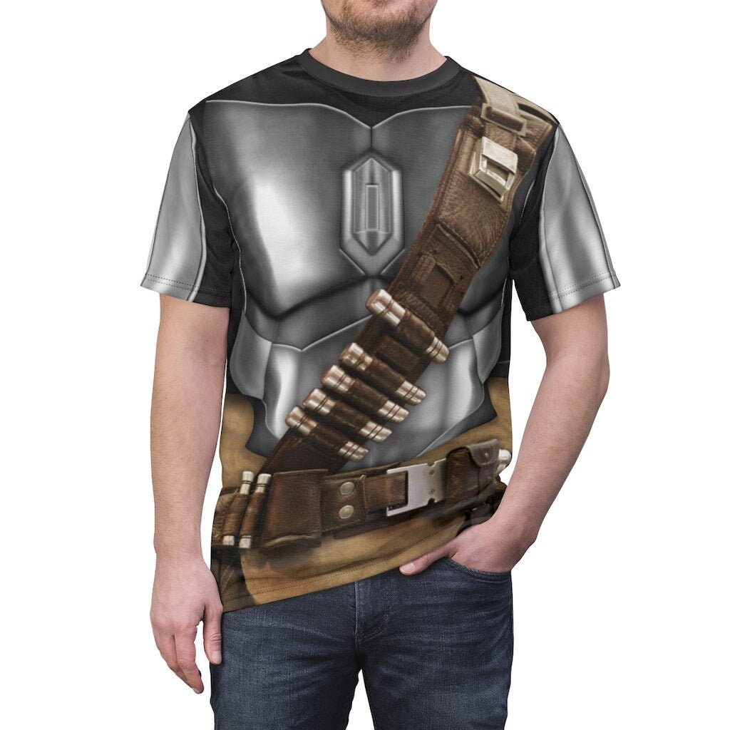 mandalorian dress shirt Star Wars The Mandalorian Big Boys' Short Sleeve Button-Down Shirt Gray Mando Grogu, Boy's, Size: 14-16