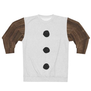 Frozen Costume, Olaf Long Sleeve Sweatshirt, Frozen Sweatshirt, Disney Christmas Sweatshirt, Disney Long Sleeve Mens, Disneyland Sweatshirt