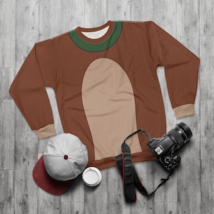 Copper Cosplay Costume - The Fox and the Hound Long Sleeve Shirt - Animal Kingdom Apparel, Hound Dog Character Outfit, Clothing for Fan