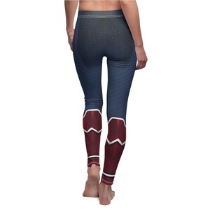 Captain America Brave New World Leggings, Marvel Superhero Cosplay, runDisney Costume, Movie Fan Apparel Gift, Comic-Con Fashion Outfit