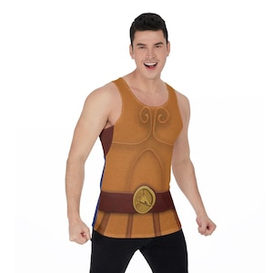 Camiseta sin mangas de Hércules, disfraz unisex de Dios Hércules, cosplay de Disney World para correr, atuendos de Disneyland, camisetas para el maratón de 10 km de runDisney