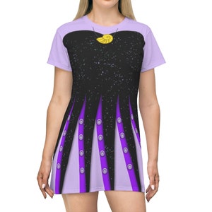 The Little Mermaid, Ursula Short Sleeve Dress, Ursula Costume, Disney Halloween Dresses, Disney Cosplay Costume, Disney Villain Outfits