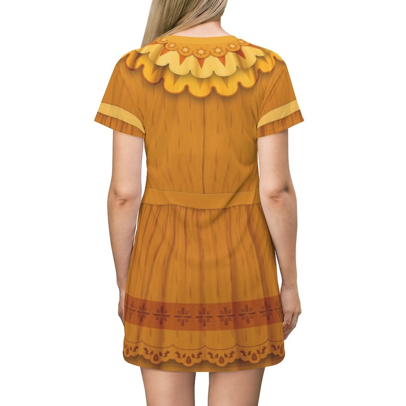 Encanto Short Sleeve Dress Pepa Madrigal Costume Aunt Gifts | Etsy