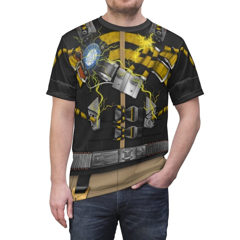 Electro Shirt, Maxwell Dillon, Disney Spider-Man Cosplay, Marvel Avengers Costume, MCU Outfit, No Way Home Shirts, Peter Parker's Villains