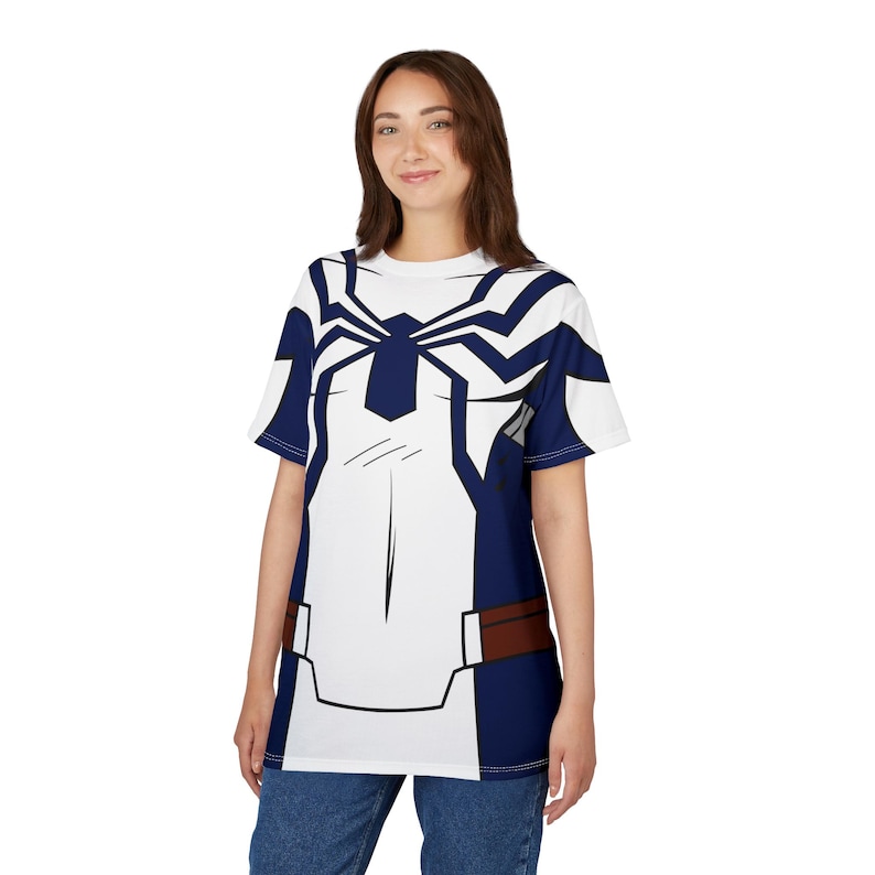 Spider-Man White Suit Unisex Shirt, Your Friendly Neighborhood Spider-Man Costume, Marvel-Inspired Cosplay, Comic-Con Character Fan Outfits