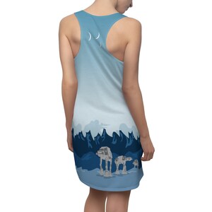 Star Wars Costume, Hoth Pattern Dress, Hoth Cosplay, Star Wars Dresses for Women, Star Wars Running Costume, Battle of Hoth, AT-AT Walkers