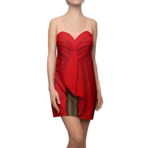 open lace back dress Freakier Friday Anna Coleman Women Carnival Halloween Cosplay Costume