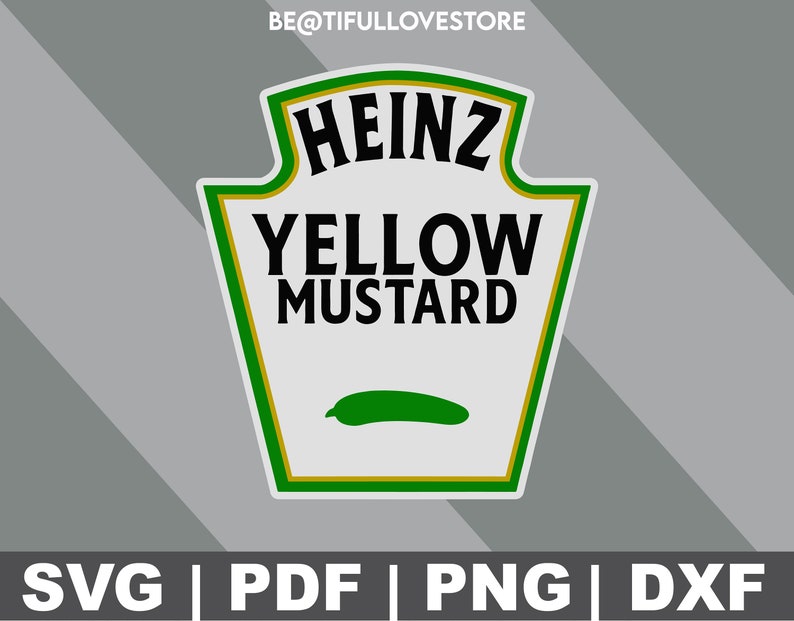 Yellow Mustard Digital Cut File Print File SVG Circuit Etsy