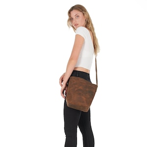 Echt Leder Crossbody Bag Kleine LederTasche Minimalist Tasche Moderne Leder Handtasche Clutch Tasche Crossbody Leder Tote Geschenktasche