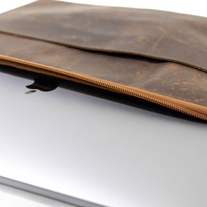 Handmade Genuine Leather macbook sleeve case for 12 13 15 inch macbook / Fathers day Gift for him  macbook air 13 15 inch sleeve case