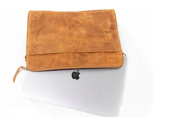 Handmade Genuine Leather macbook sleeve case for 12 13 15 inch macbook Fathers day Gift for him macbook air 13 15 inch sleeve case