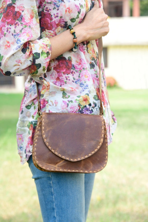 Genuine Leather Messenger Bag, Crossbody Bag, Leat
