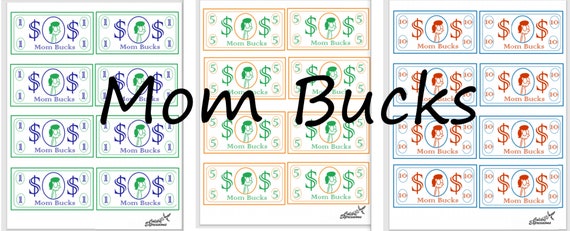 Printable Mom Bucks Printable Money - Il 570xN.2805077942 Jc0j 