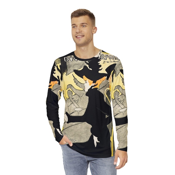 Vintage Toulouse Lautrec Long Sleeve Shirt: Divan Japonais Art