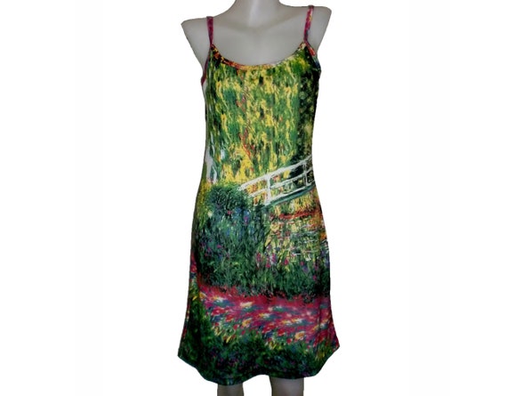 monet garden print sleeveless long dress Perfect Summer dress at @commense.official , Discount Code: mai_cqp_12  (Order over $49 ), Monet Garden Print Sleeveless Long Dress, SPU:  OA240426049, #commense #cmsfam #commensereview #commensecrew