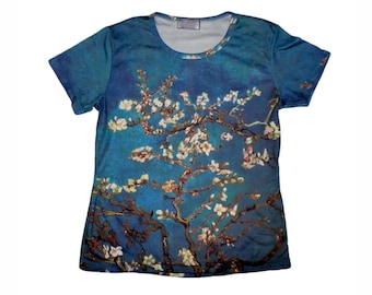 D2D Vincent Van Gogh Almond Blossom Modern Fine Art Print  Tee T-Shirt Top Apparel Gift Idea Masterpiece Wearable