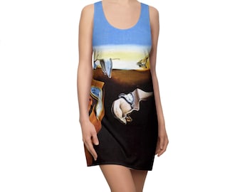 Racerback Dress Dali The Persistence of Memory Surrealism Fine Art Gift for Her Women&#39;s Dress Gift for Art Lover Surrealist Clothing