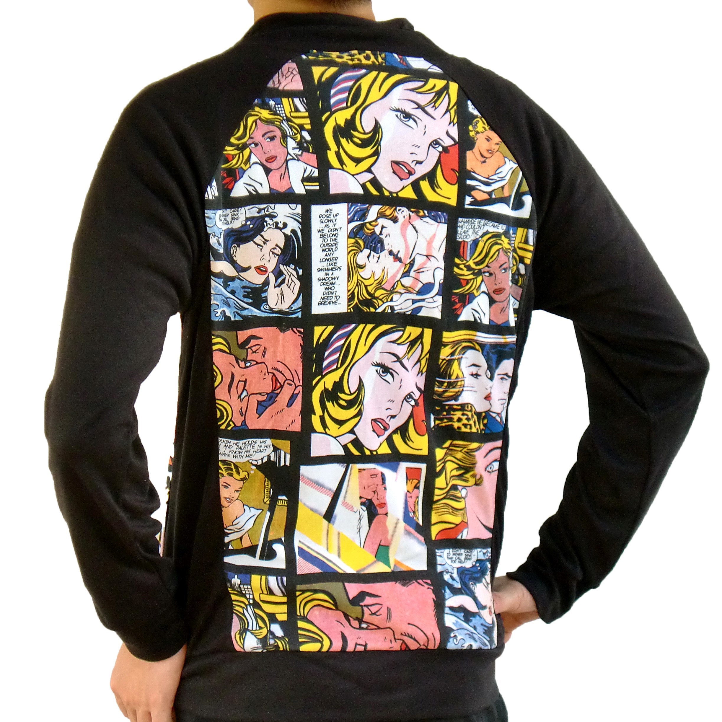 Men Comic Pop Art Neoprene Jacket 