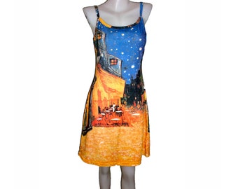 D2D Vincent Van Gogh Café Terrace at Night Modern Fine Art Print Sundress Tank Apparel Gift Idea