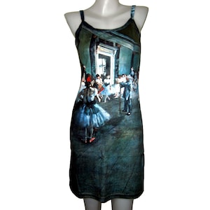 D2D Edgar Degas Dance Class Ballet Ballerina Fine Art Print Portrait Sundress Tank Apparel Gift Idea