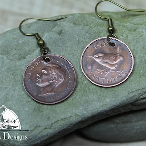 GREAT BRITAIN FARTHING Earrings Gift for Women Earrings L6004