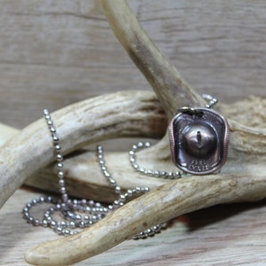 Chapeau de cowboy américain avec pendentif quart de 24 po., collier boule 24 po. au choix, pièce de monnaie, pièce de monnaie, pièce de monnaie, cadeau pour homme, bijoux uniques