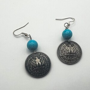 Us State Quarter Earrings Birthday Gift Coin Jewelry Quarter Jewelry Unique Gift