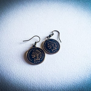 1901 Indian Head Penny Earrings- Gift for Women, Earrings LE6000