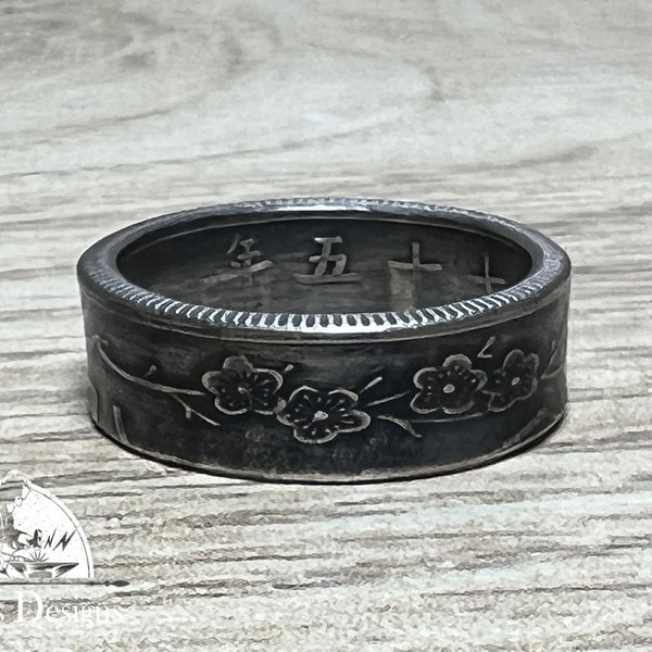 TAIWAN 10 YUAN Coin Ring Size 7-11, Coin Ring, Coin Jewelry, Powder Coated, Ring, Coin, Gift for Men, Unique Jewelry