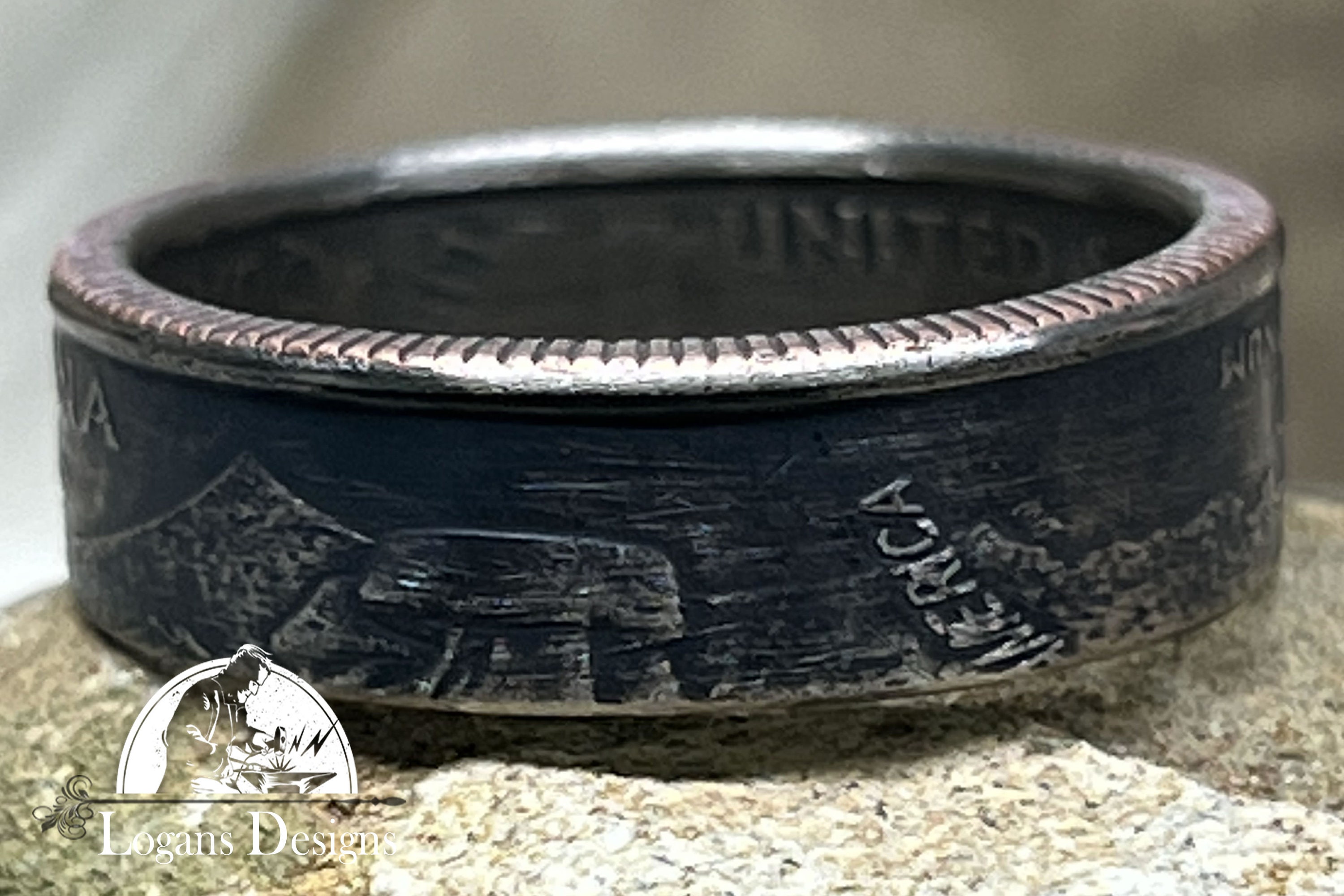 State Coin Rings INDIANA US State Quarter Coin Ring Size 6-14, Coin Ring, Coin Jewelry ...