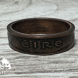 Various Years Ireland 2 Pence Irish Coin Ring 1971-2000-Gift for men