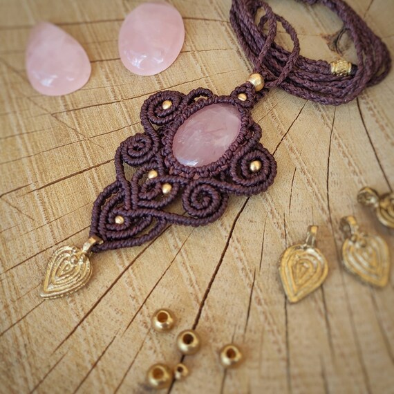 Etsy clearance macrame necklace