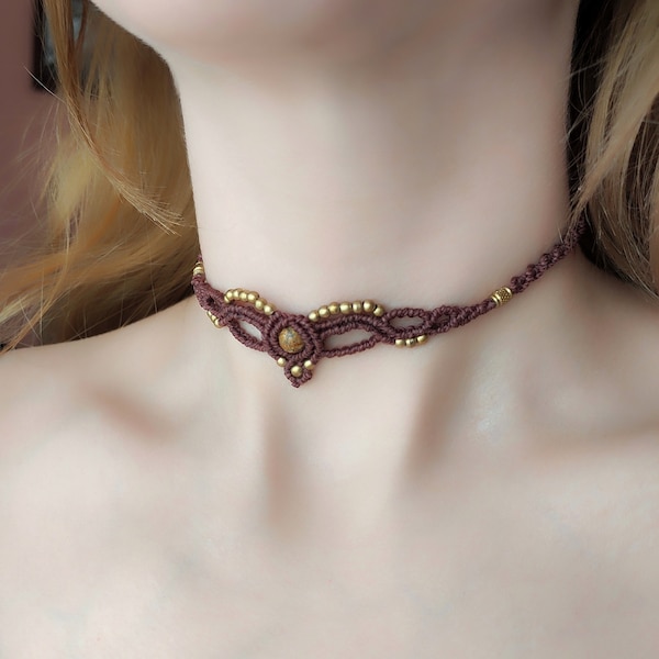 1200~Macrame Lace KATHERINE Choker main image 0