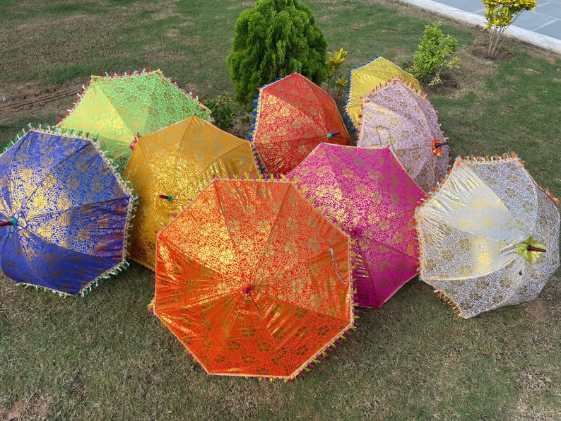 Decorative Umbrellas for Indian Wedding Decor Mehndi Decoration