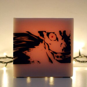Vaso portacandele in cera "Death Note"