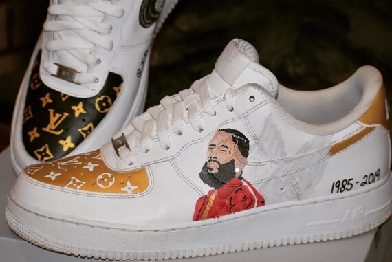 Personalizzata Nike Air Force 1 Nipsey 