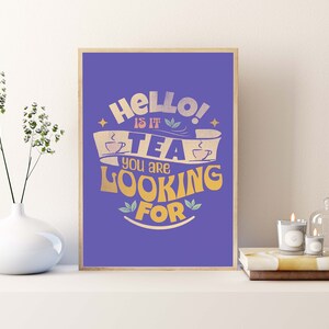 Indian Chai Poster | Desi Quirky Chai Quote | Digital File | Fun Wall Art | Indian Art Kitchen Decor | Fun Quote Decor | High On Chai Poster