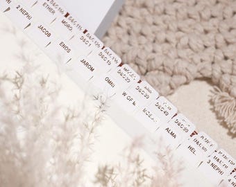 Book Of Mormon Tabs - Mini Dream Embossed Gold - Doctrine & Covenants - Pearl of Great Price