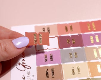 Mini Fearless - Bible Tabs - Gold Foil -  Standard & Catholic/Apocrypha Tabs