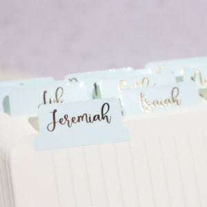 Mint To Be - Gold Foil Bible Tabs - Bible Journaling - Bible Accessories - Self-Adhesive - Laminated