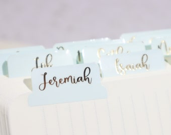 Mint To Be - Gold Foil Bible Tabs - Bible Journaling - Bible Accessories - Self-Adhesive - Laminated