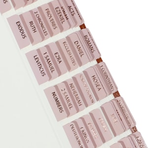 Melted - Rose Gold Foil Bible Tabs - Bible Journaling - Bible Accessories - Self-Adhesive - Laminated - Minimal - Catholic - Apocrypha