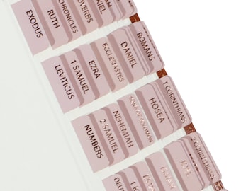 Melted - Rose Gold Foil Bible Tabs - Bible Journaling - Bible Accessories - Self-Adhesive - Laminated - Minimal - Catholic - Apocrypha