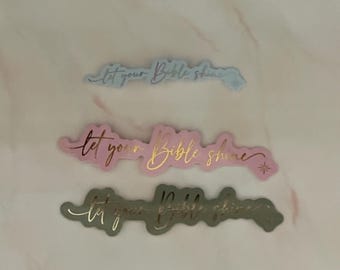 Let Your Bible Shine Sticker