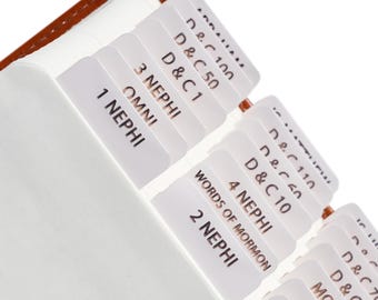 Book Of Mormon Tabs - Dream - Embossed Gold Foil - Book of Mormon Journaling