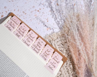 Be The Light - Rose Gold Foil Bible Tabs - Bible Journaling - Bible Accessories - Self-Adhesive - Laminated - Catholic - Apocrypha