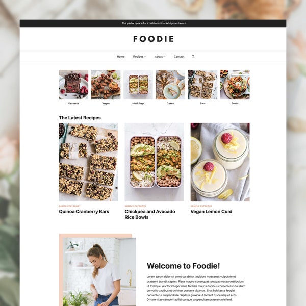 Foodie - Customizable WordPress Theme for Food Blogs