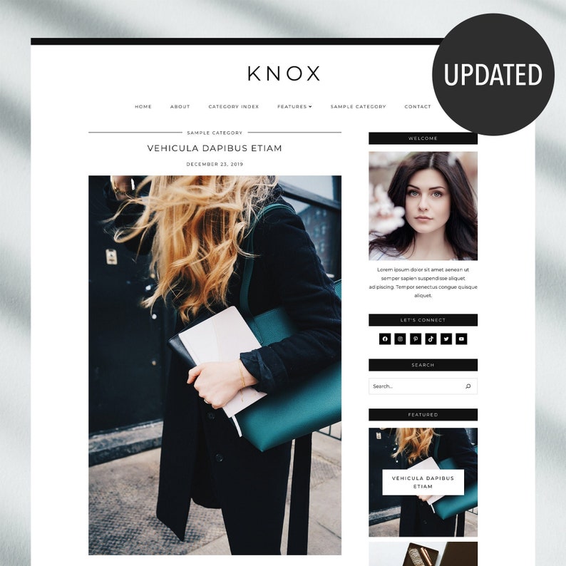 Updated* Knox | Responsive WordPress theme for fashion and lifestyle blogs 