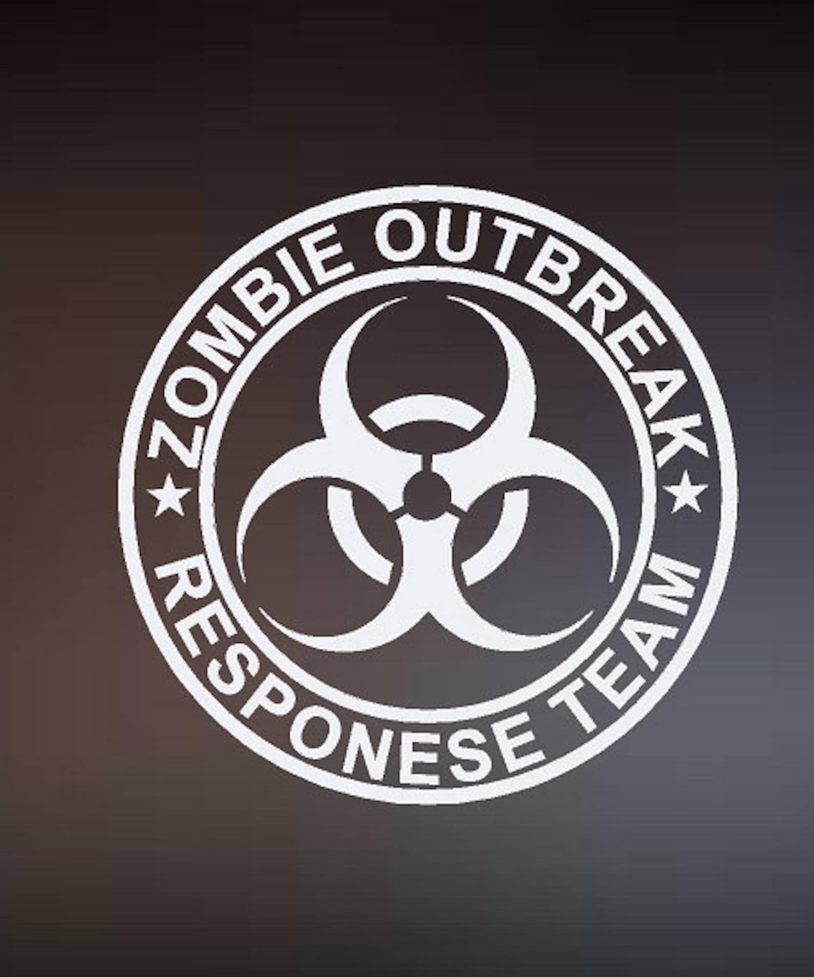 Zombie response team vinyl decal Etsy